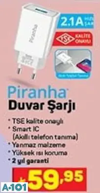 PİRANHA DUVAR ŞARJI PİRANHA DUVAR ŞARJI